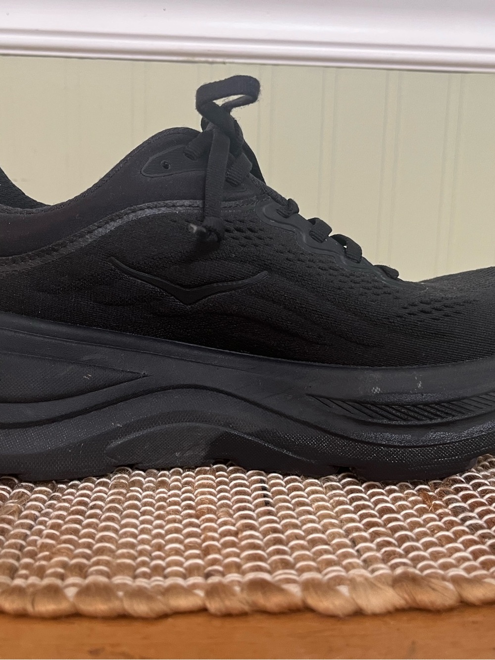 Hoka Bondi Black Mesh Lace-Up Running Shoes - Picture 7 of 11